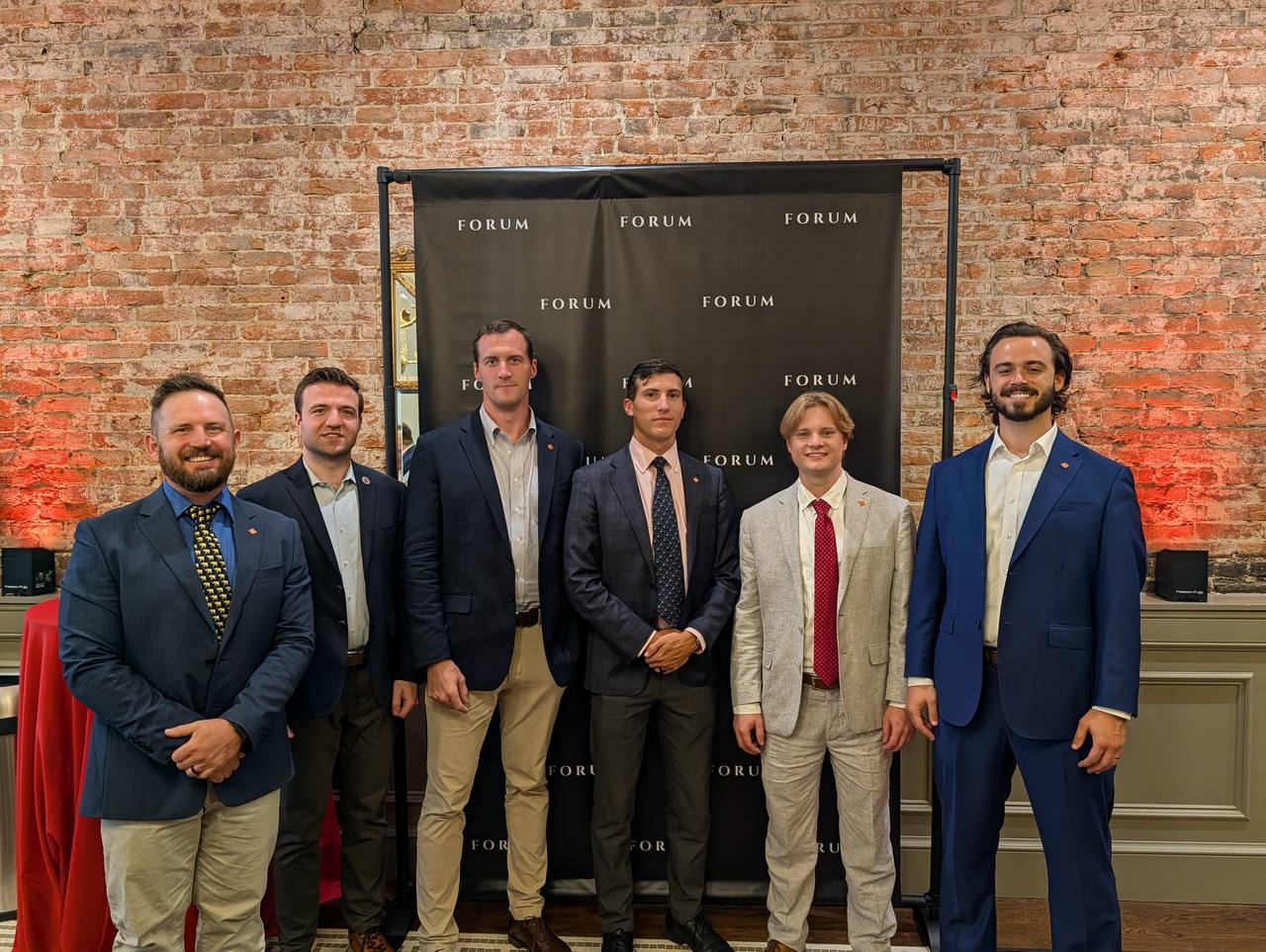 Young Republicans gathered at a political forum